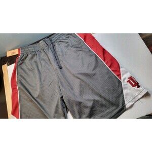 Colosseum Indiana University Hoosiers Shorts Mens XL Gray Crimson Mesh